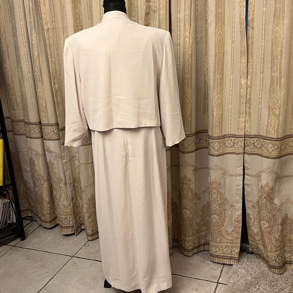 Rimini Cream Women's Dress with Jacket - Picture 4 of 6